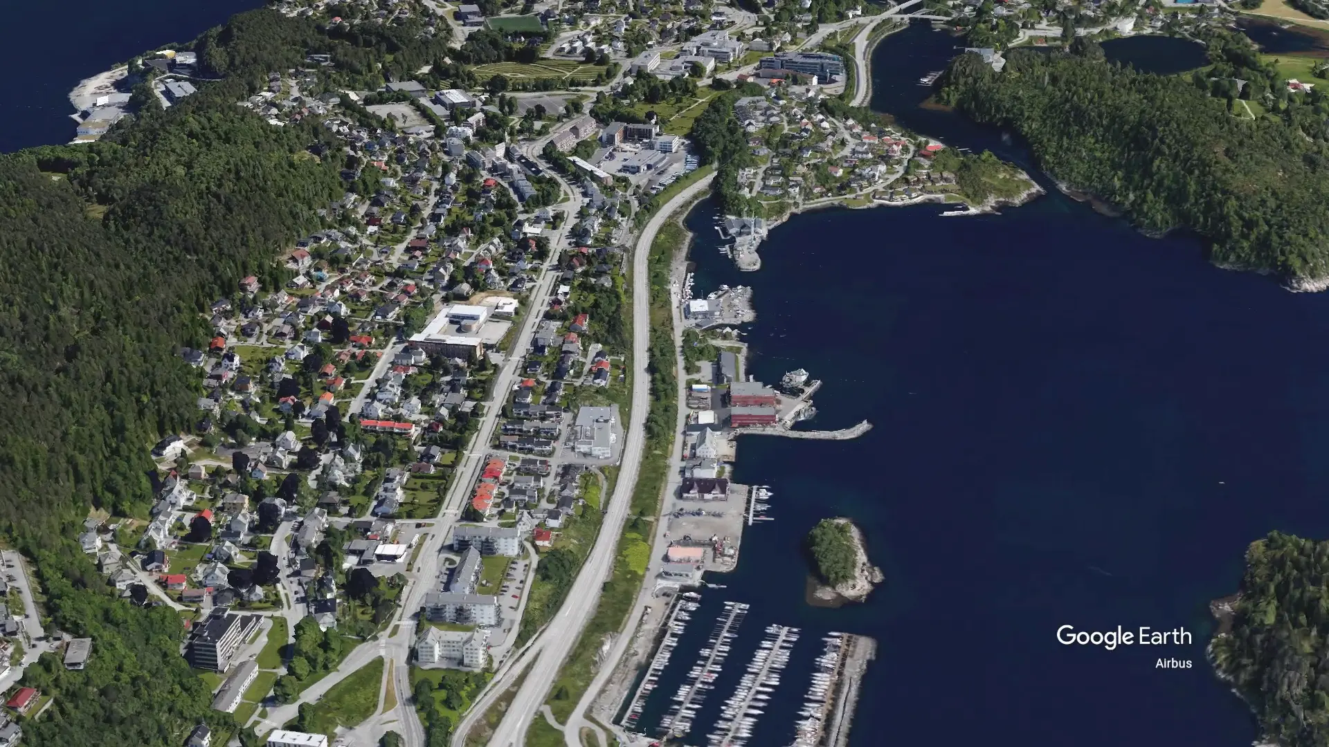 Bilde av Sørside-området på Nørvøya